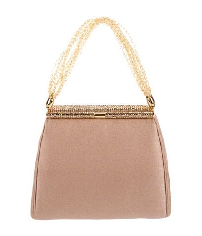 Judith Leiber Leiber Satin Top Handle Bag