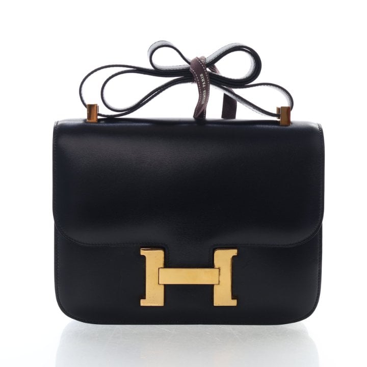 Hermes Vintage Noir Box Constance 23