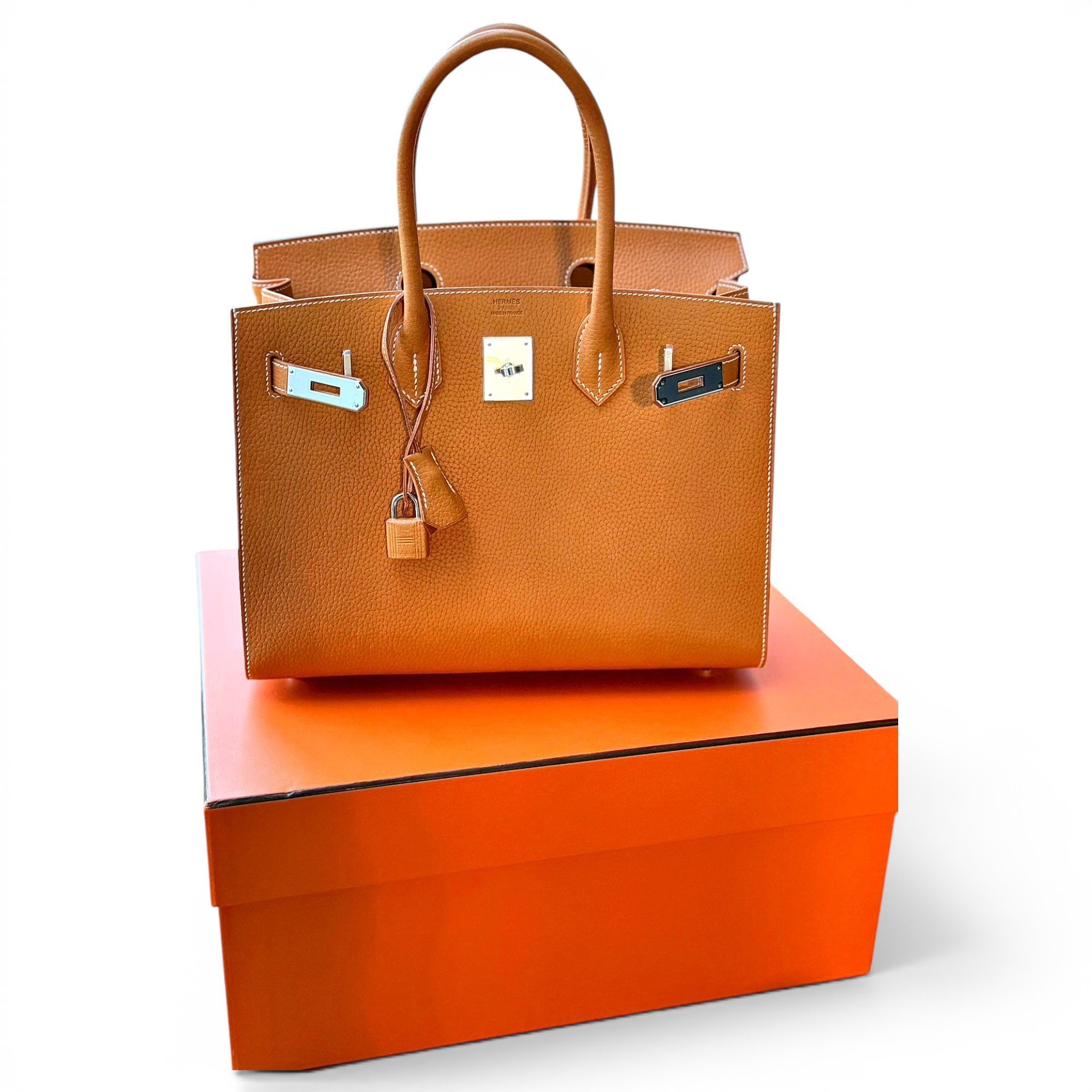 Birkin 30 leather handbag