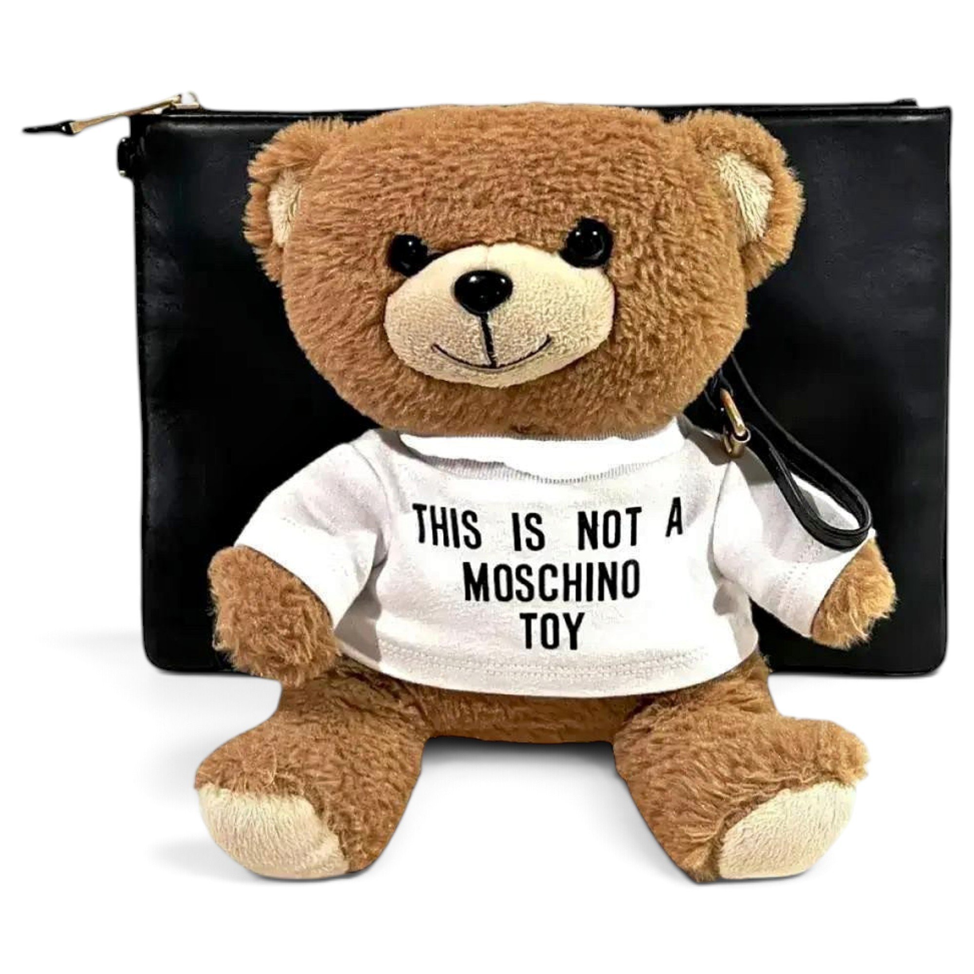 Leather clutch bag