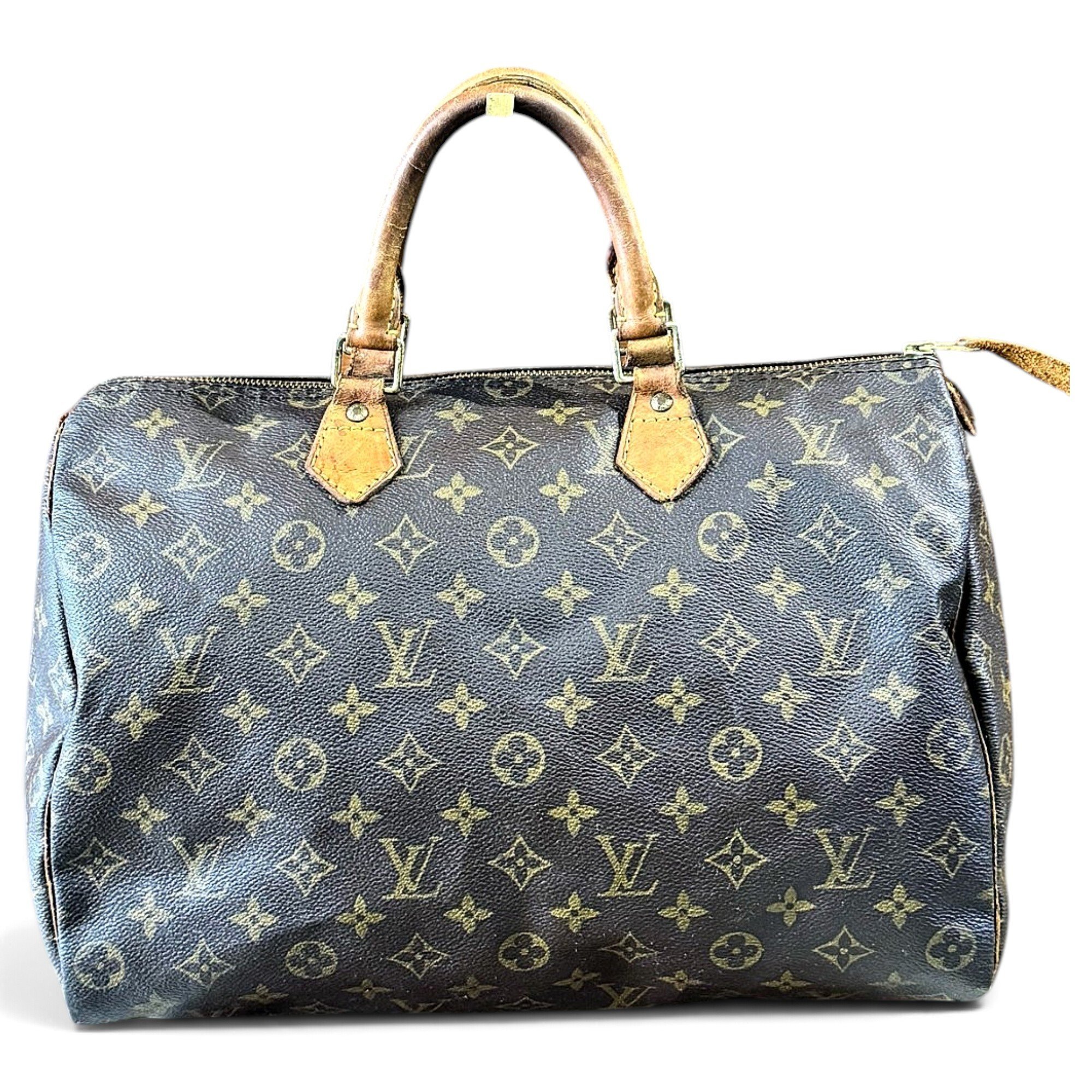 Speedy leather handbag