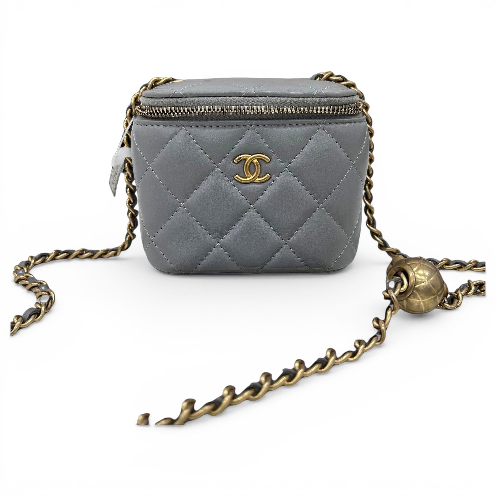 Vanity leather handbag