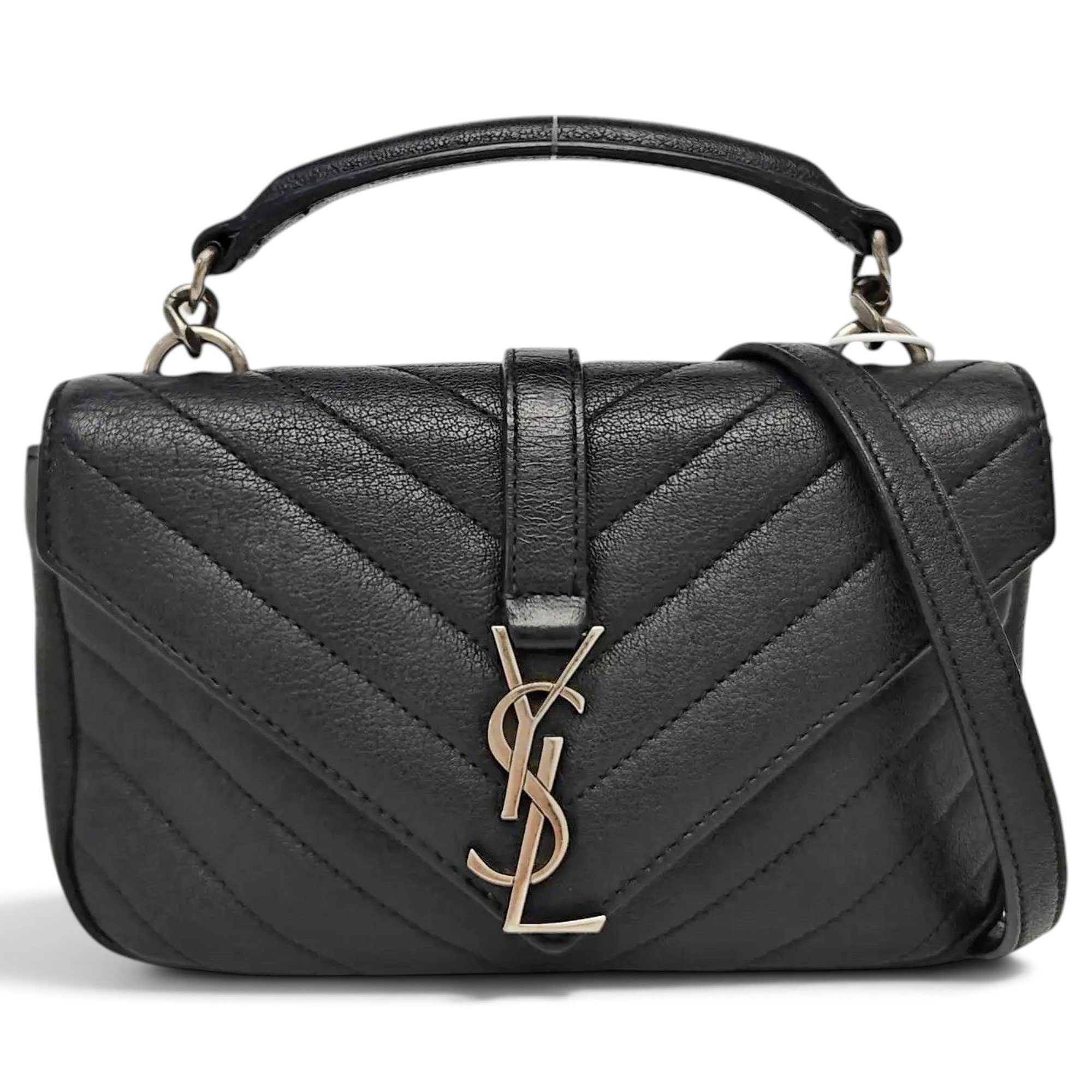 Collége monogramme leather handbag