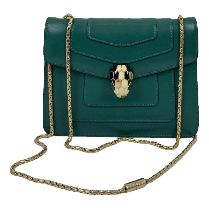 Serpenti leather handbag