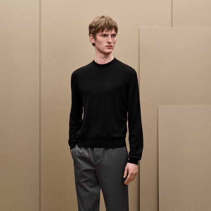 Noir "Detail H" Crewneck Sweater