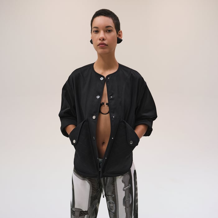 Noir Jacket With Equestrian Details