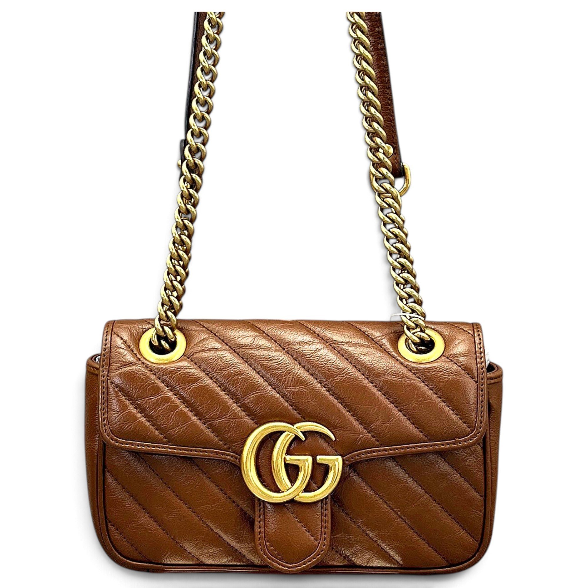 GG Marmont Flap leather crossbody bag