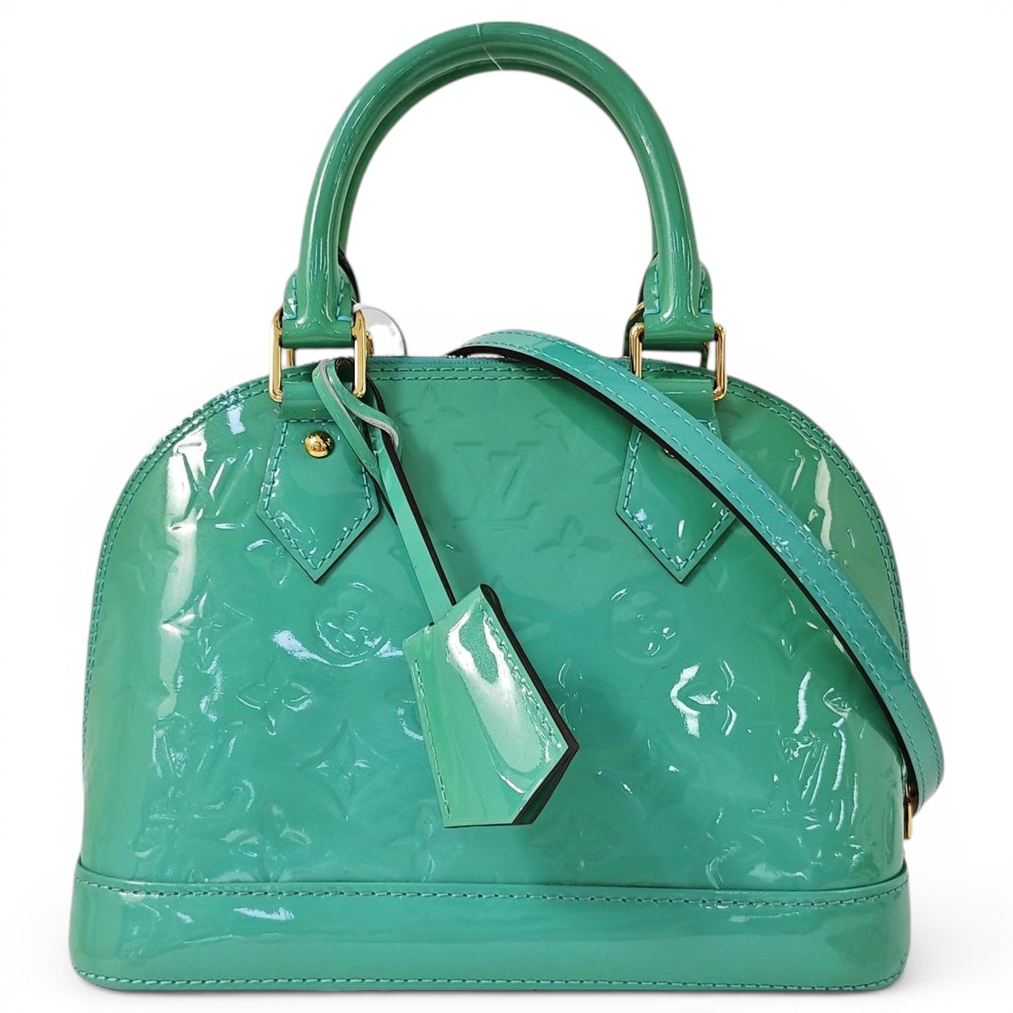 Alma BB patent leather handbag