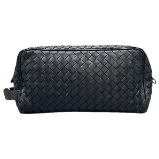 Leather clutch bag