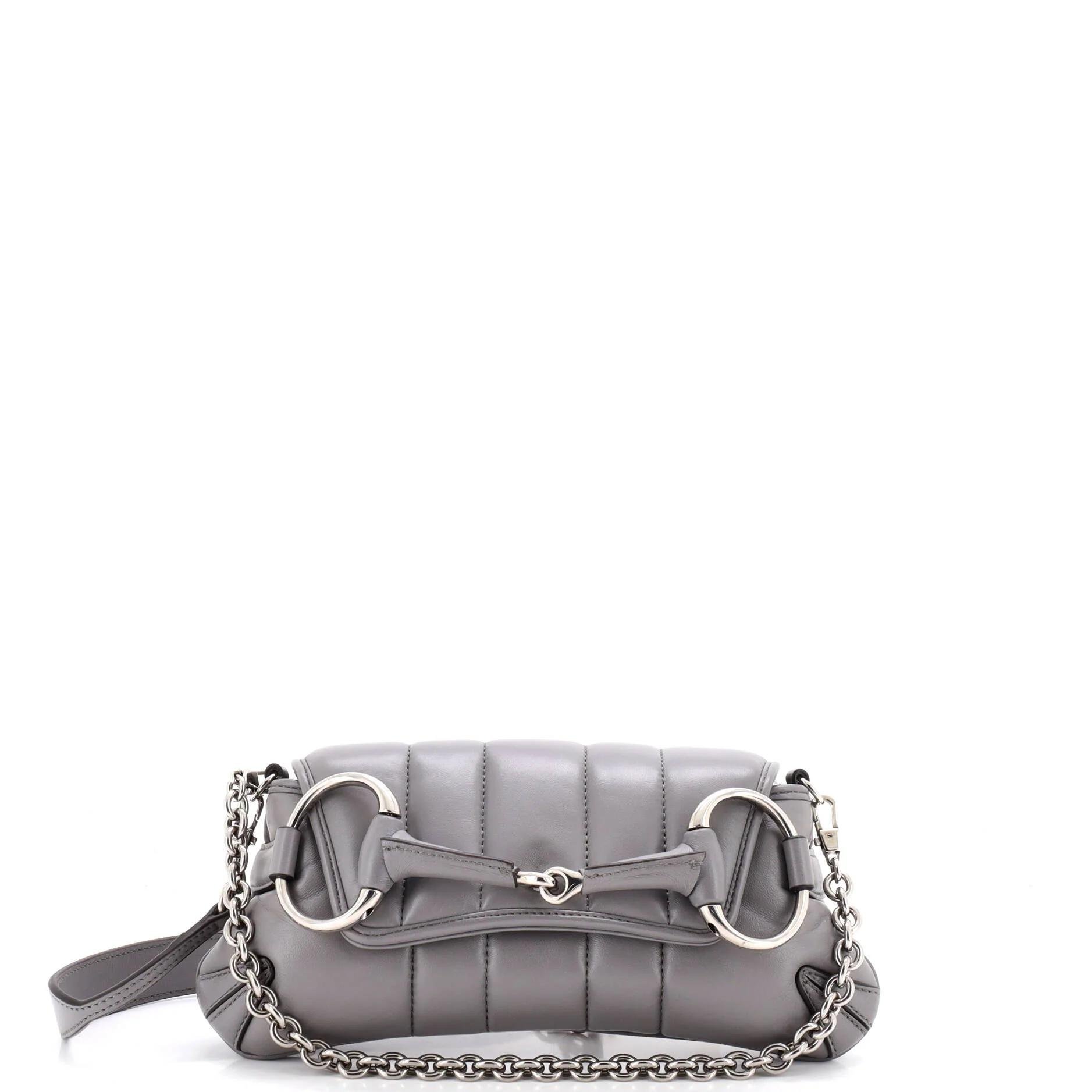Horsebit Chain leather handbag