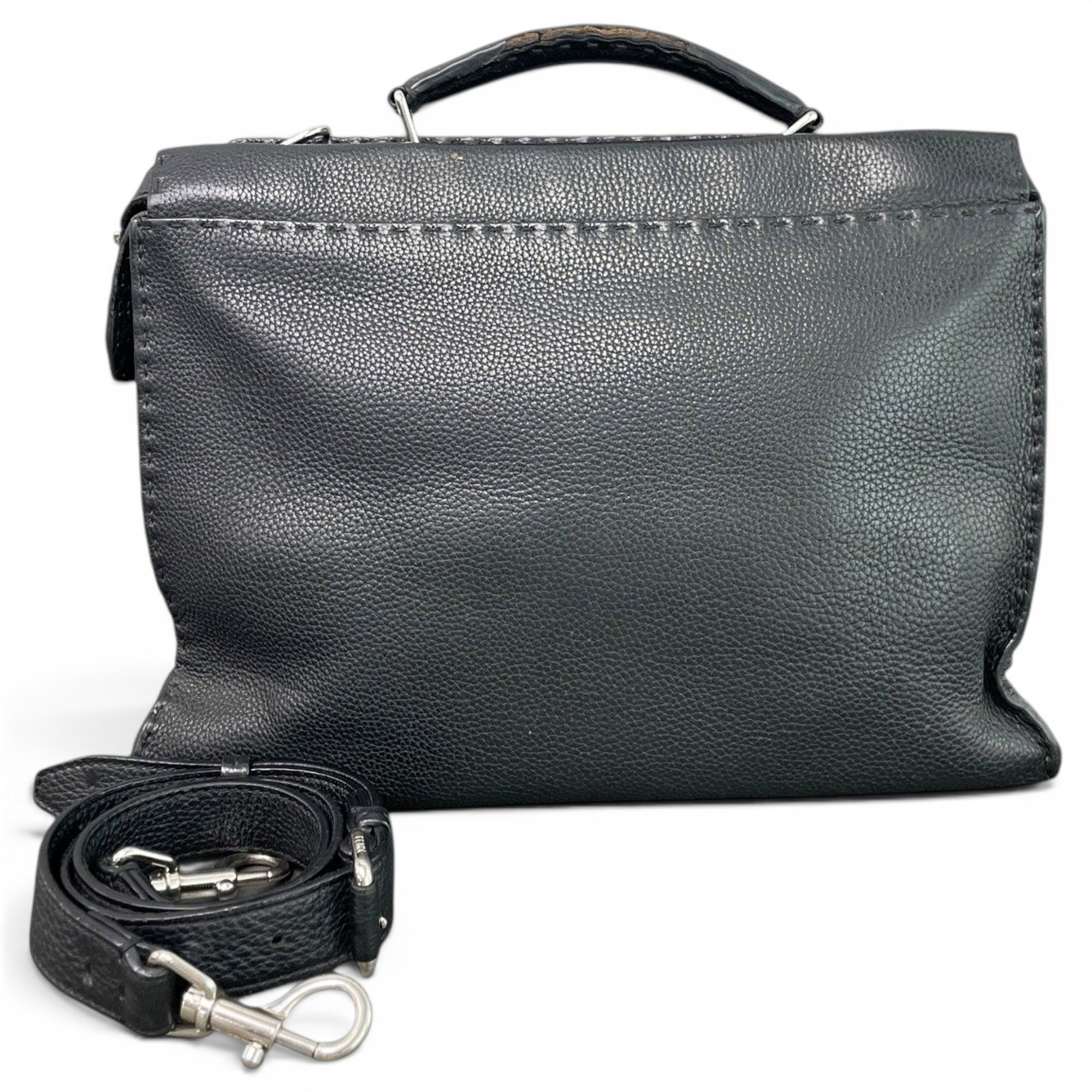Peekaboo leather handbag