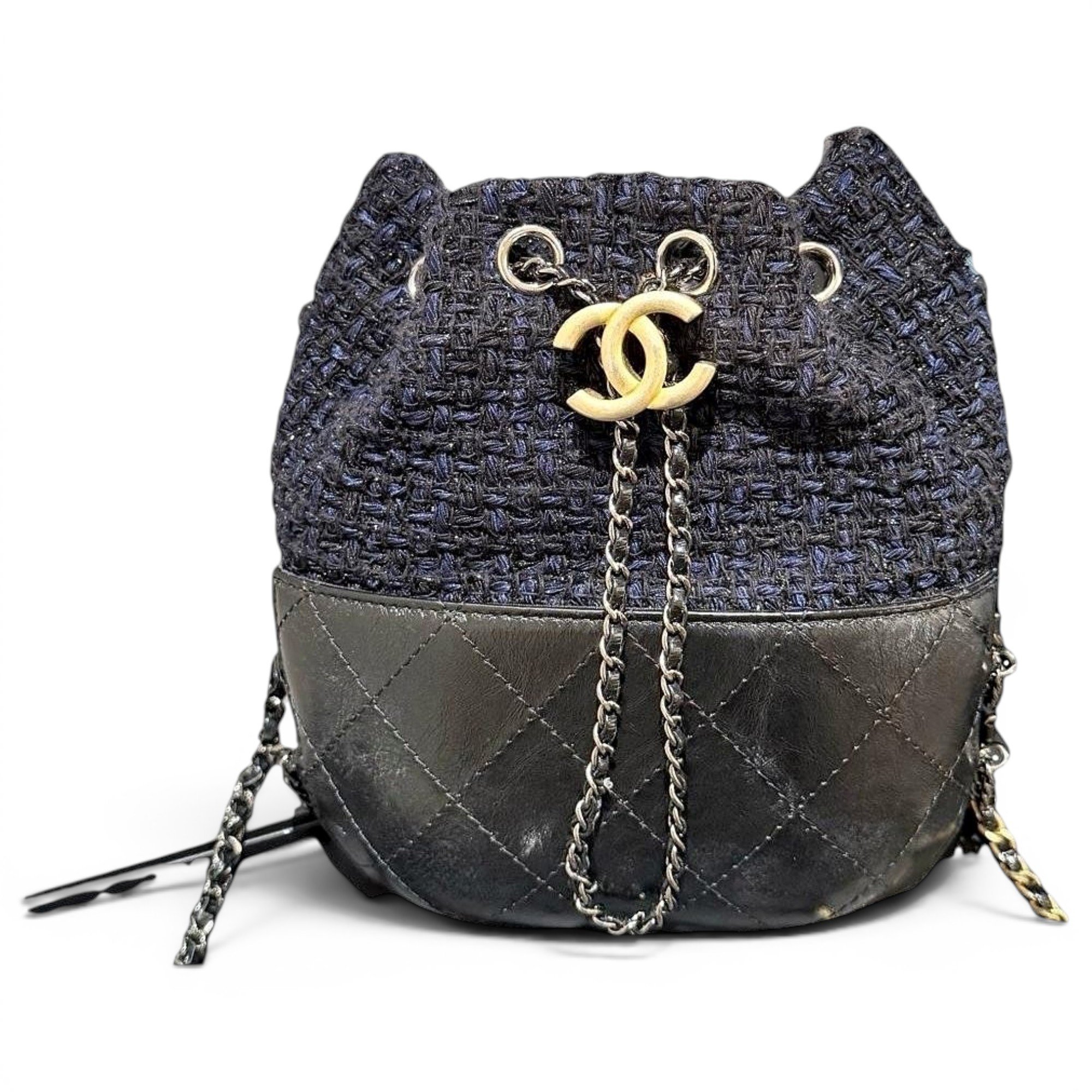 Gabrielle Bucket tweed bag