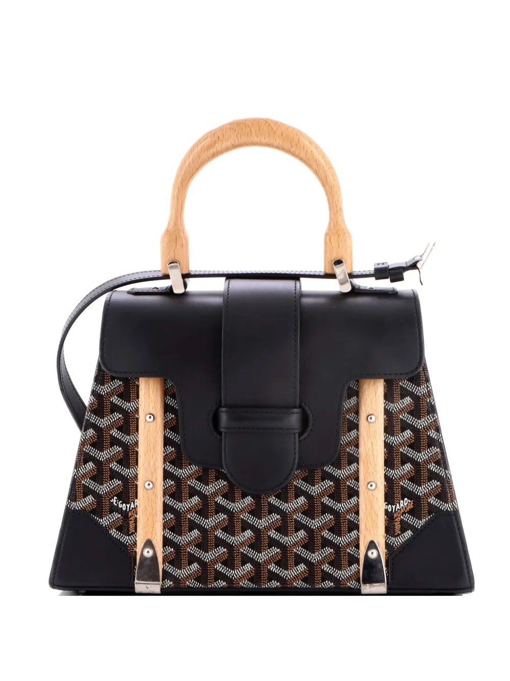 Saigon Top Handle Bag Coated Canvas with Leather PM satchel