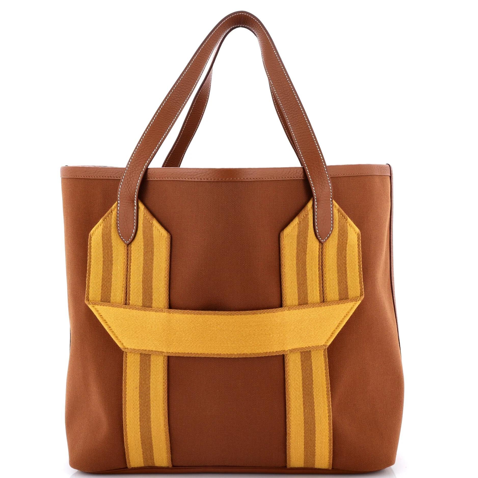 Leather tote