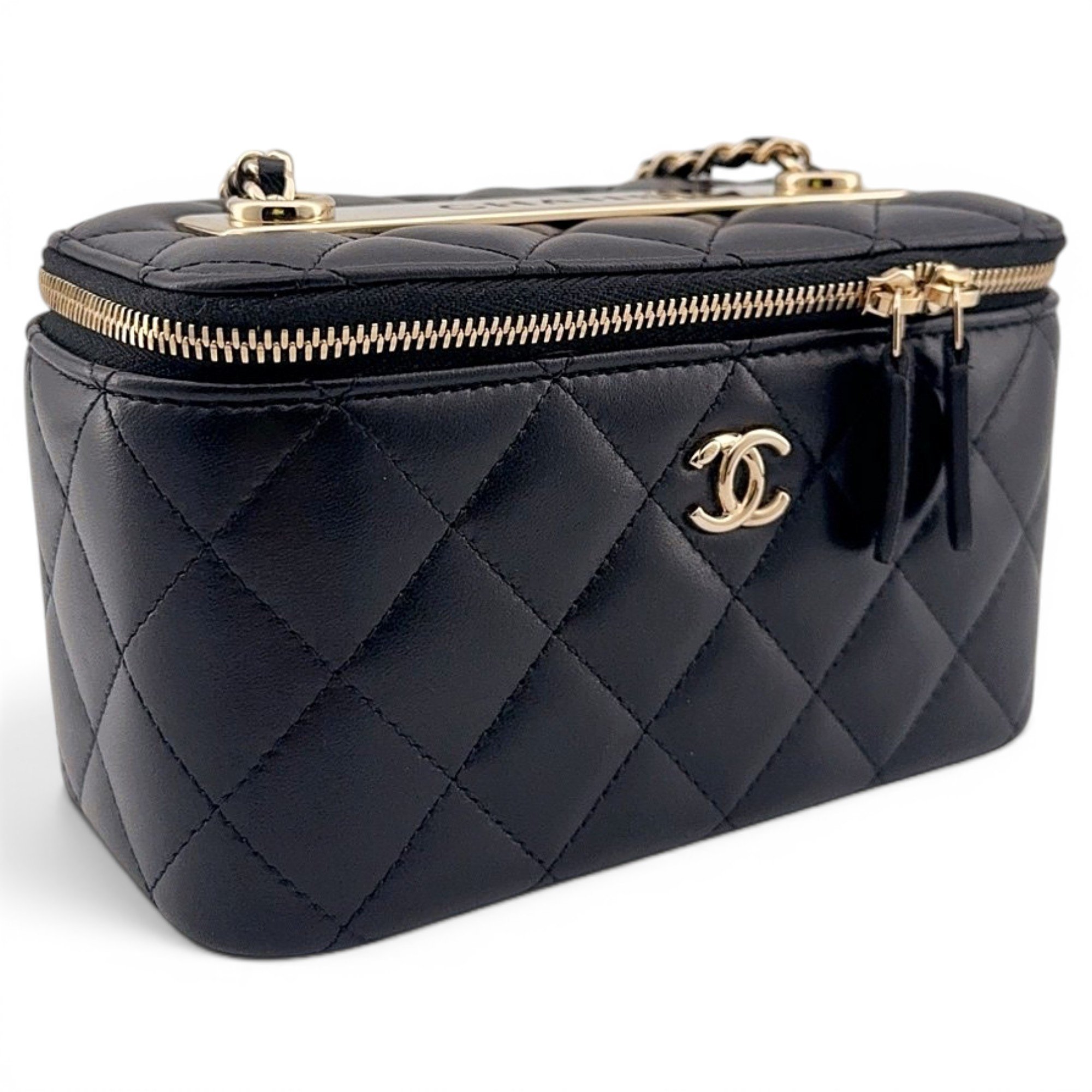 Trendy CC Vanity leather handbag