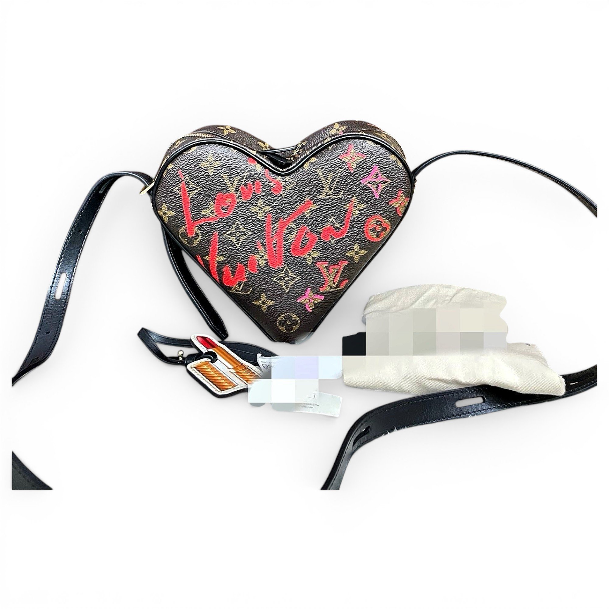 Coeur Game On leather handbag