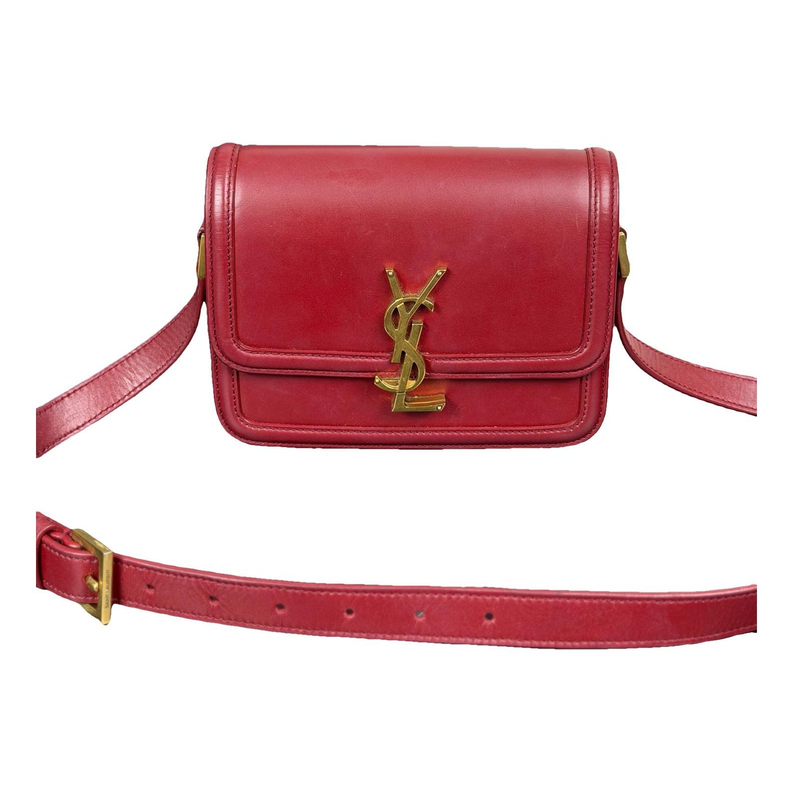 Solférino leather handbag
