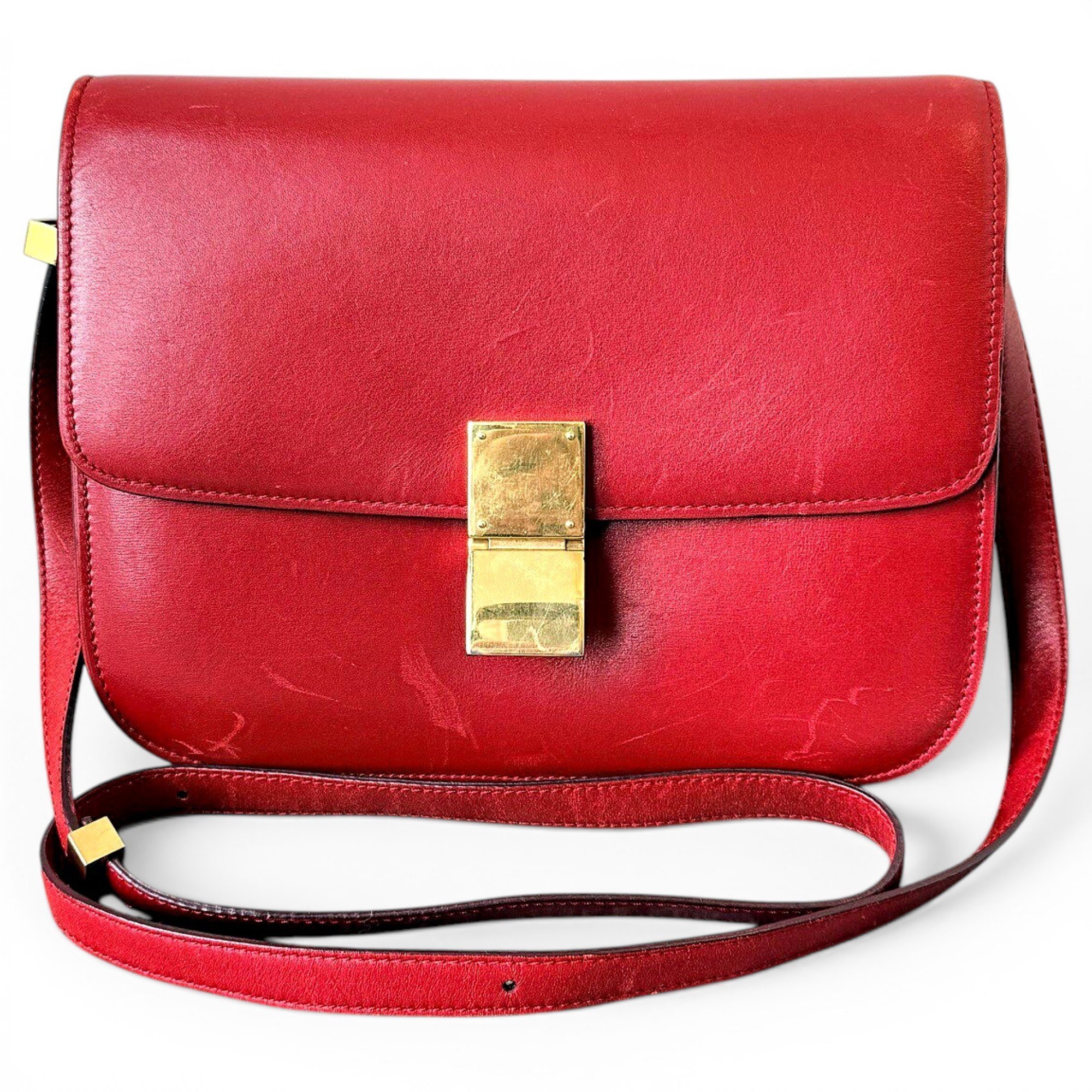 Classic leather crossbody bag
