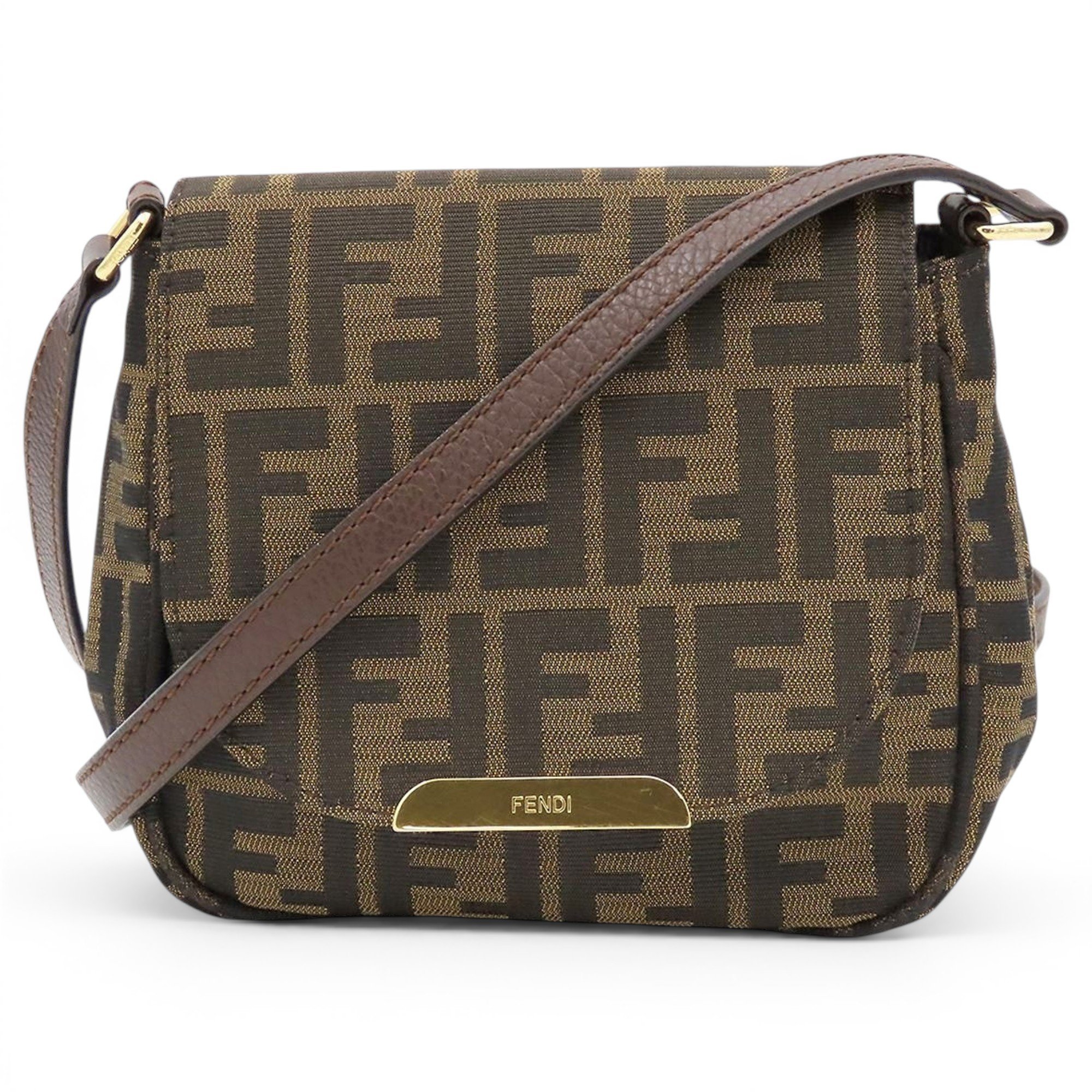 Pocket leather handbag