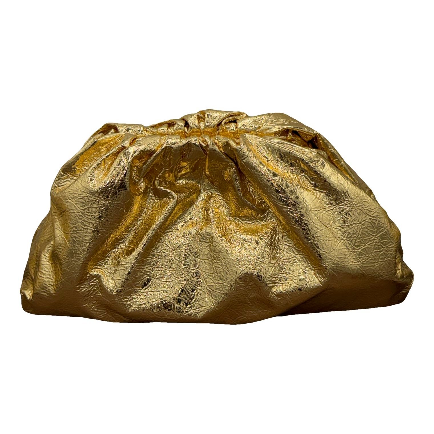 Pouch leather clutch bag