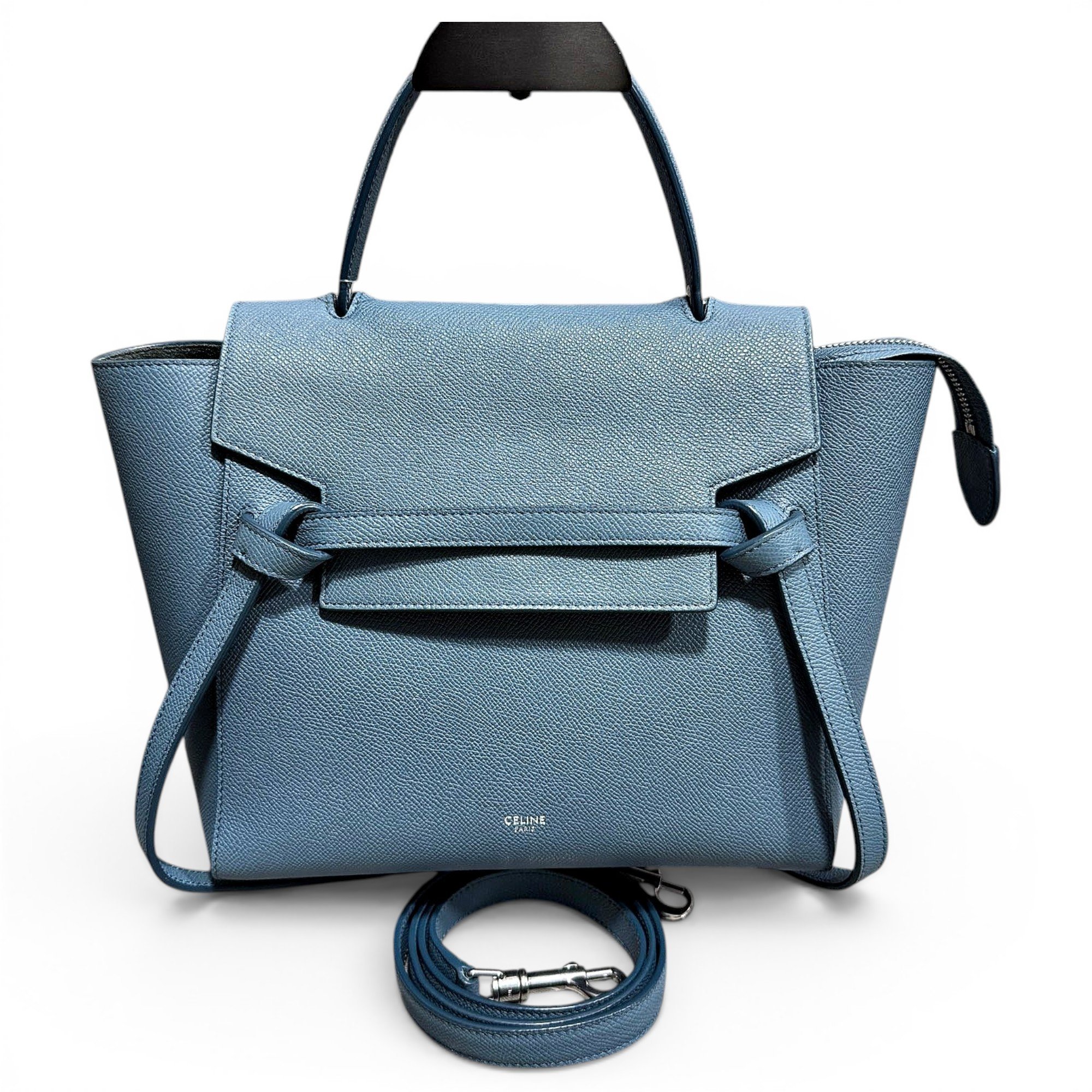 Belt leather handbag