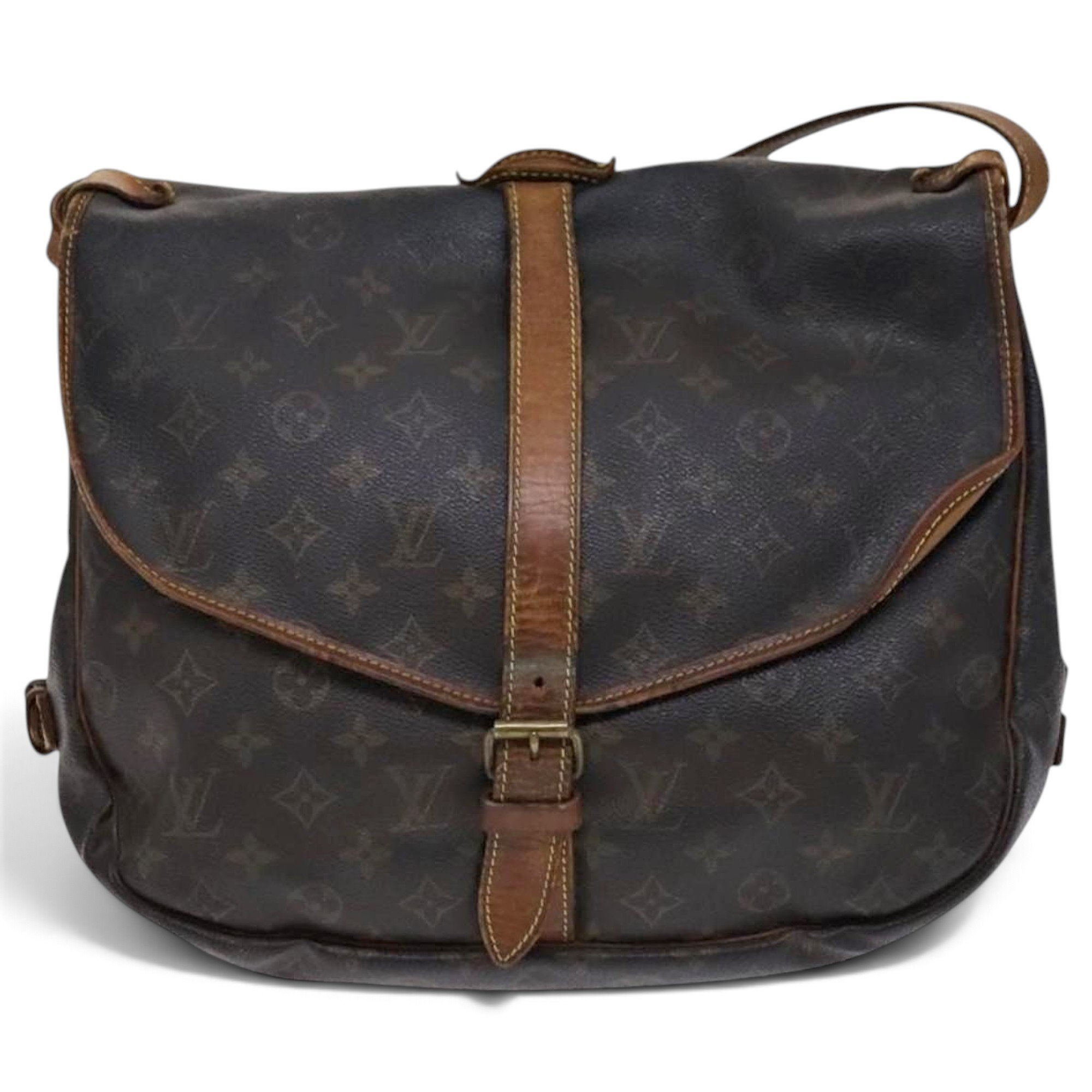 Louis Vuitton Saumur leather handbag