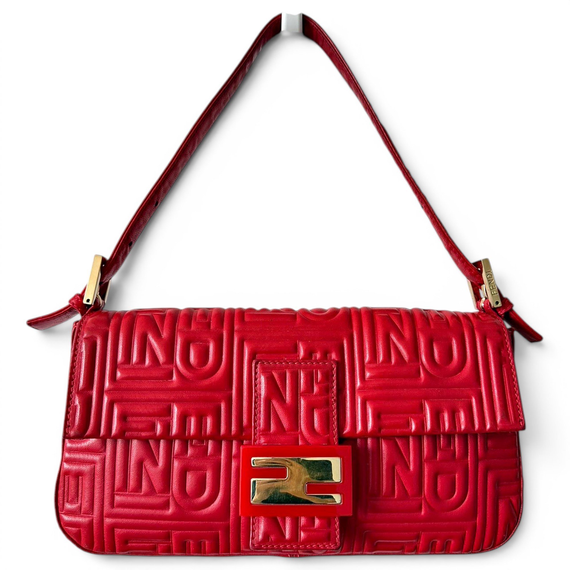 Baguette leather handbag