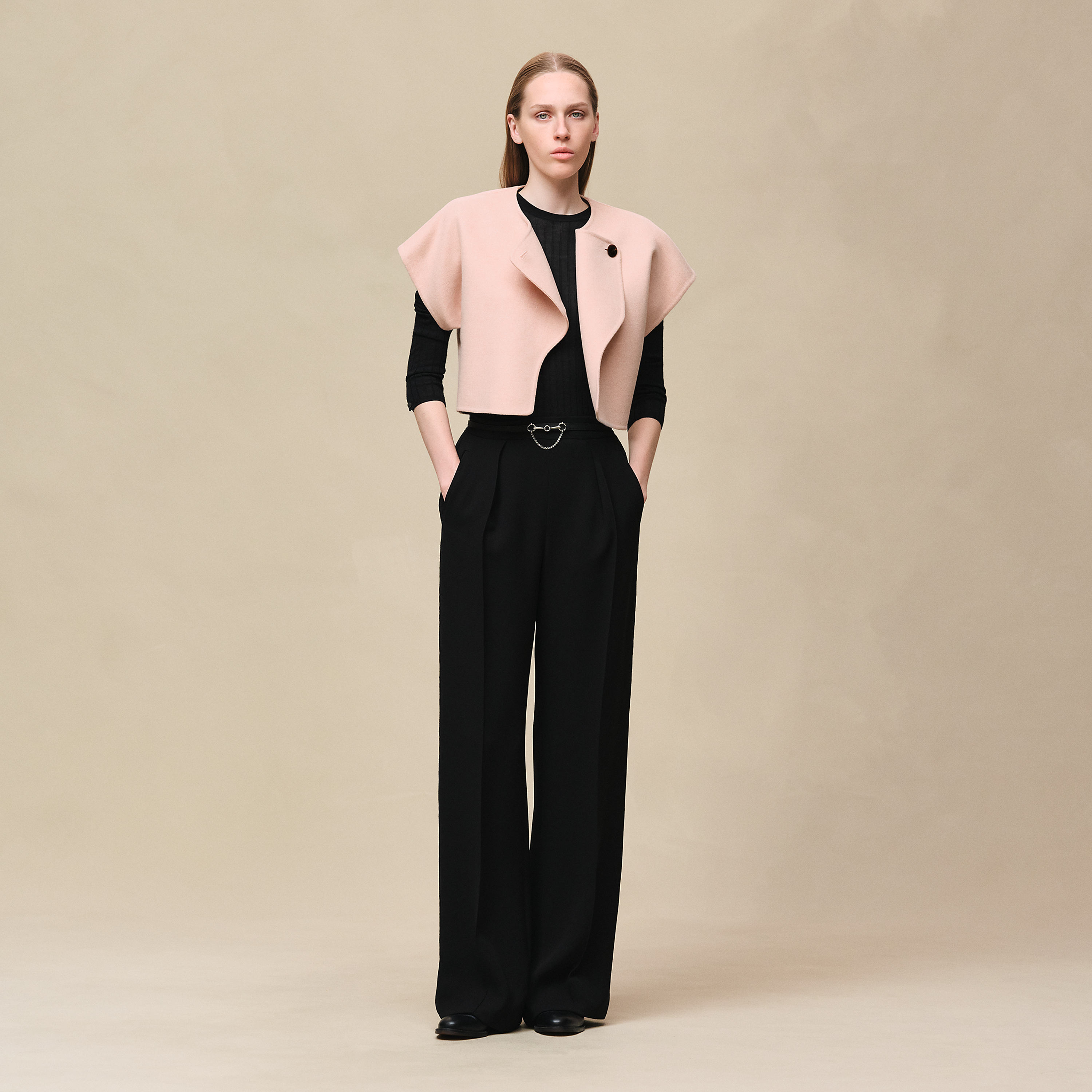 Short-sleeve bolero jacket
