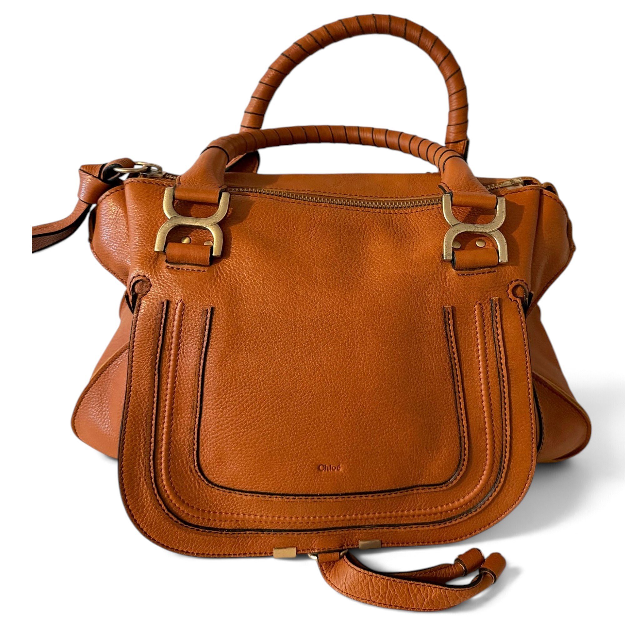Marcie leather satchel