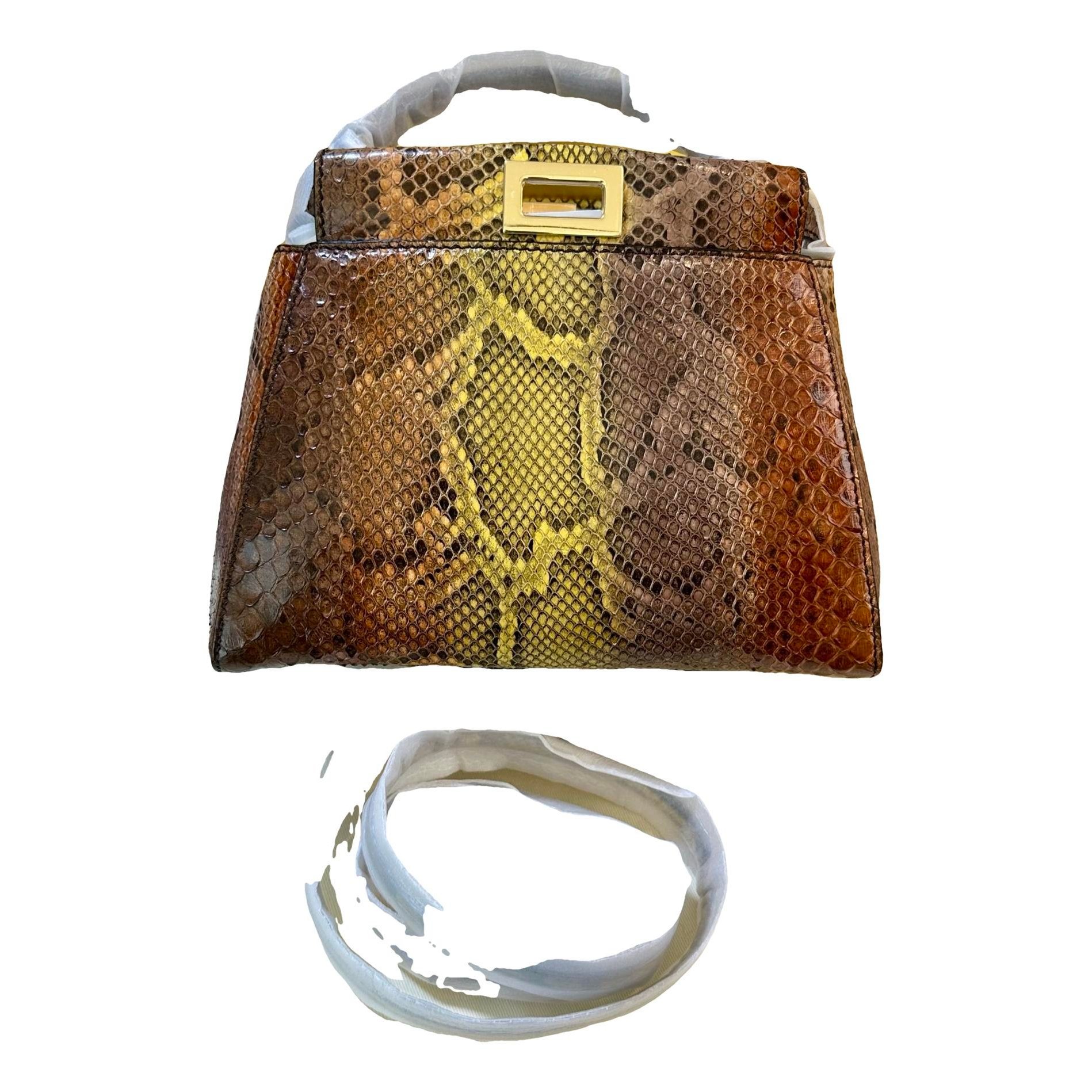 Peekaboo leather handbag