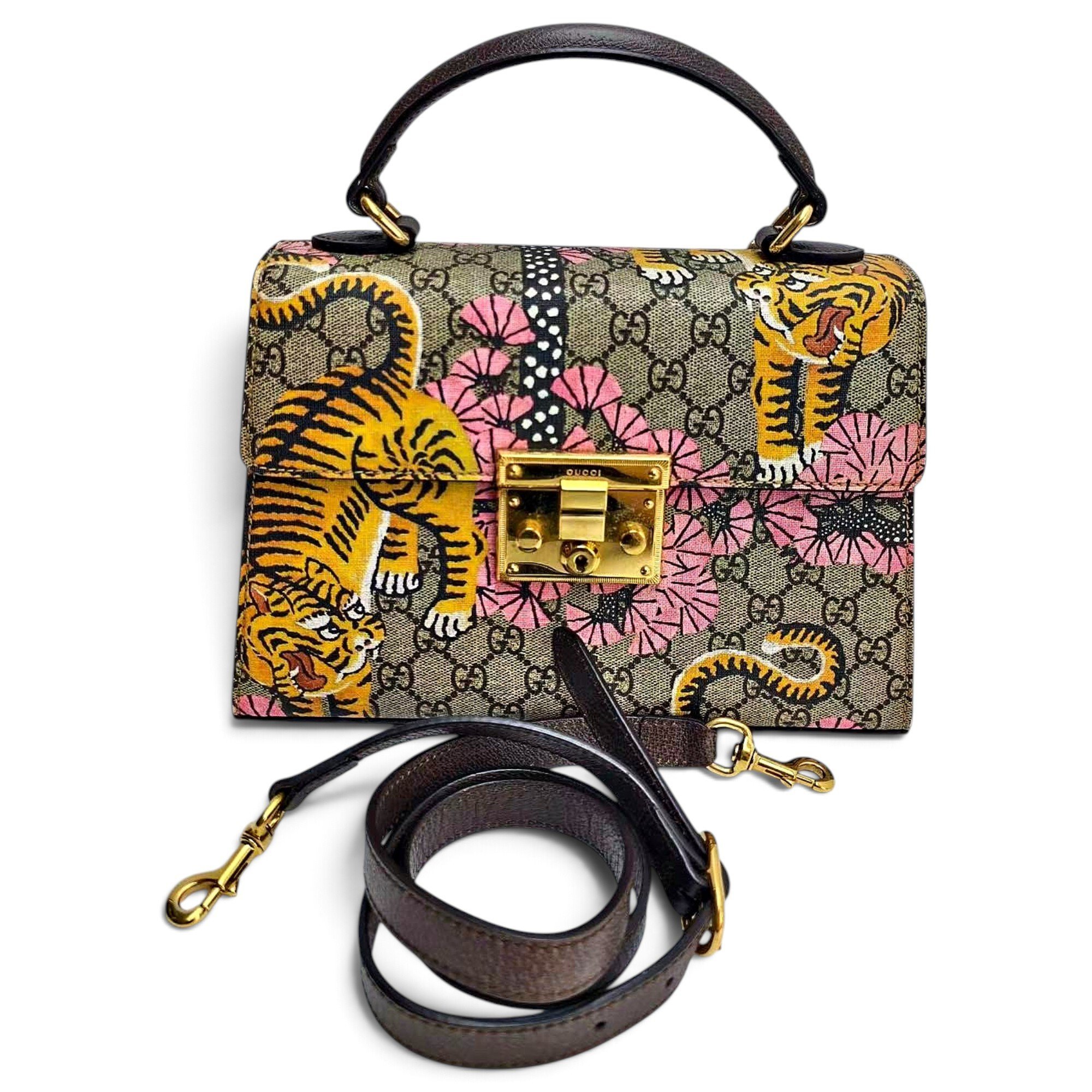 Gucci Padlock cloth handbag