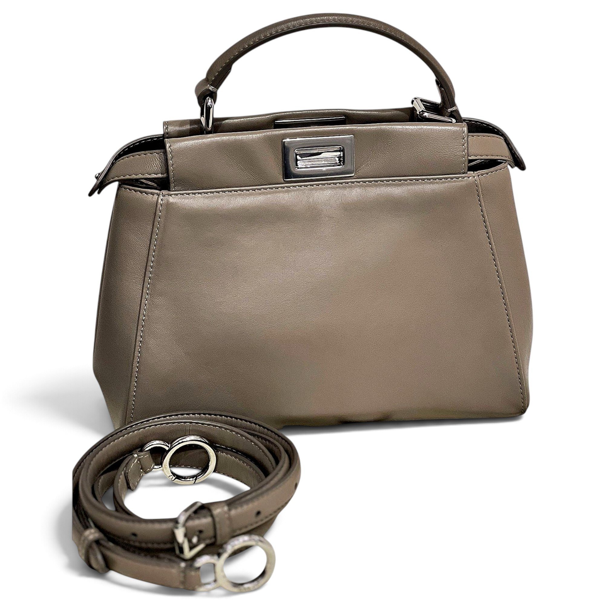 Peekaboo leather handbag