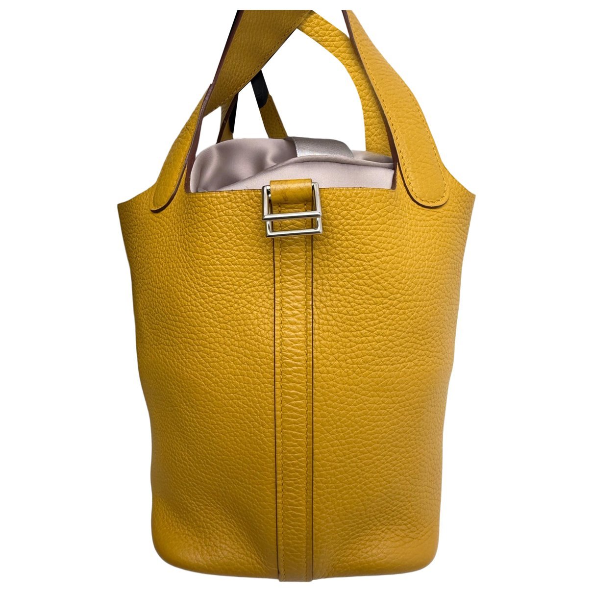 Picotin leather tote