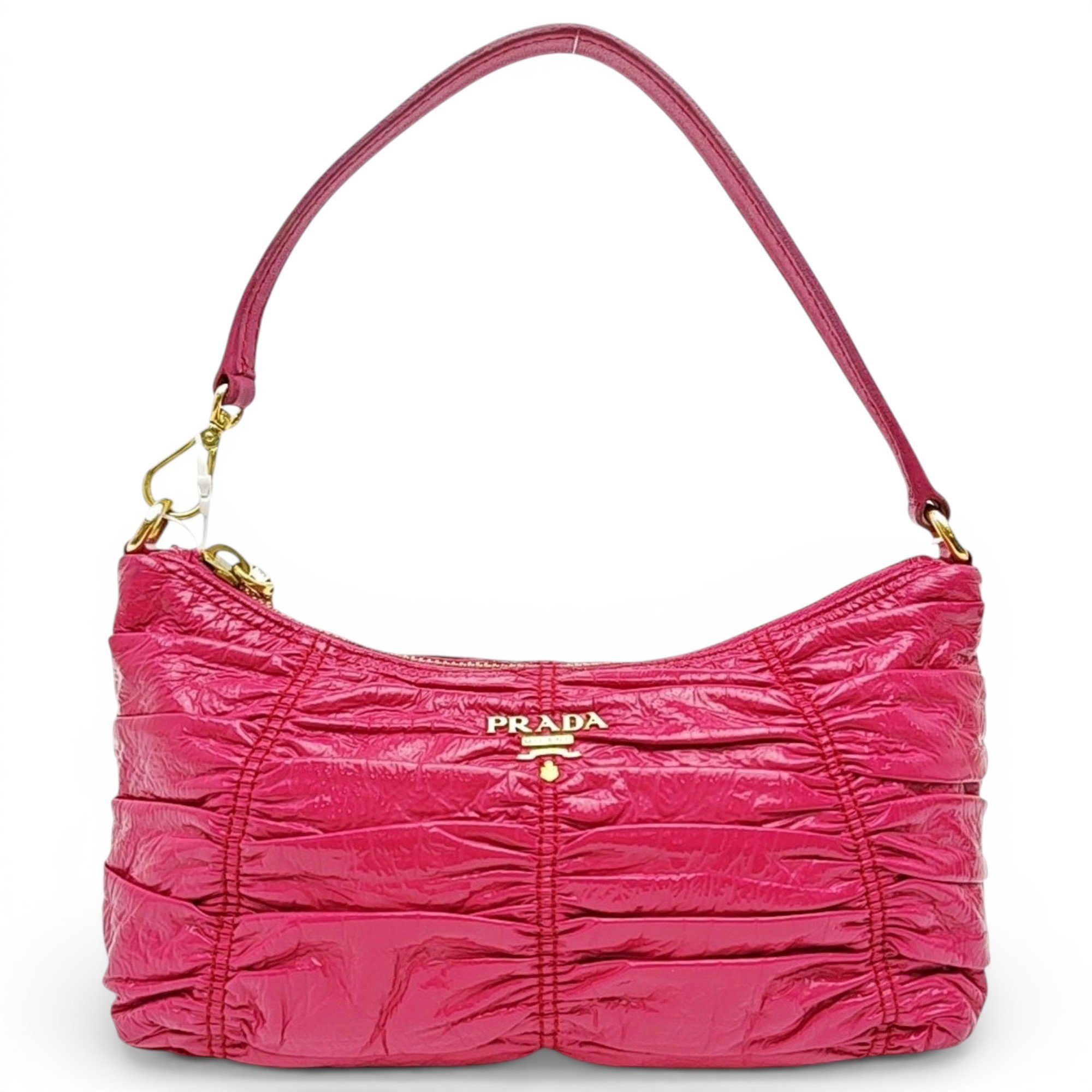 Patent leather handbag