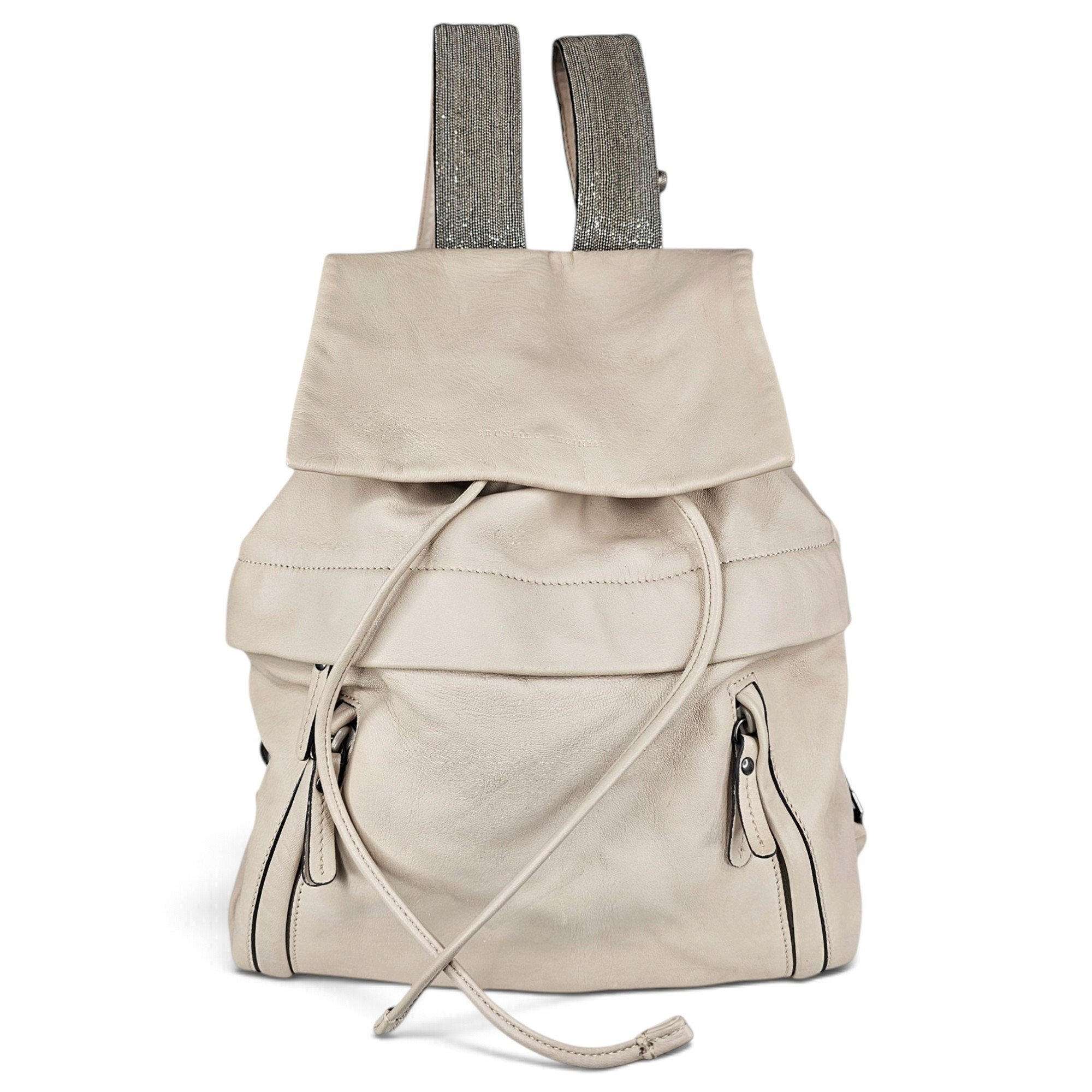 Leather backpack