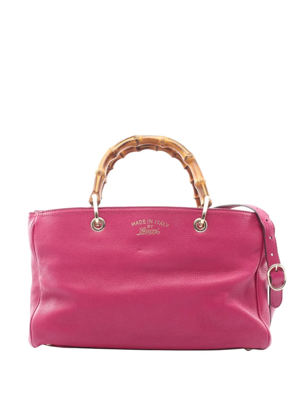 2016-2026 Medium Calfskin Bamboo Shopper satchel