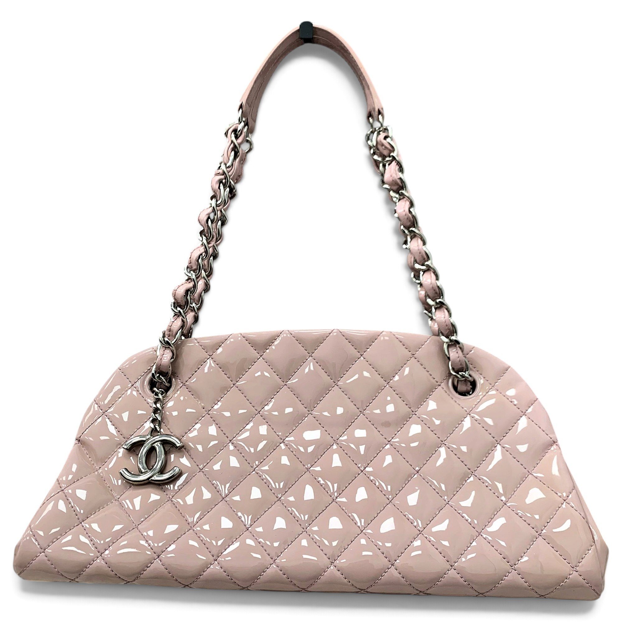 Mademoiselle patent leather handbag