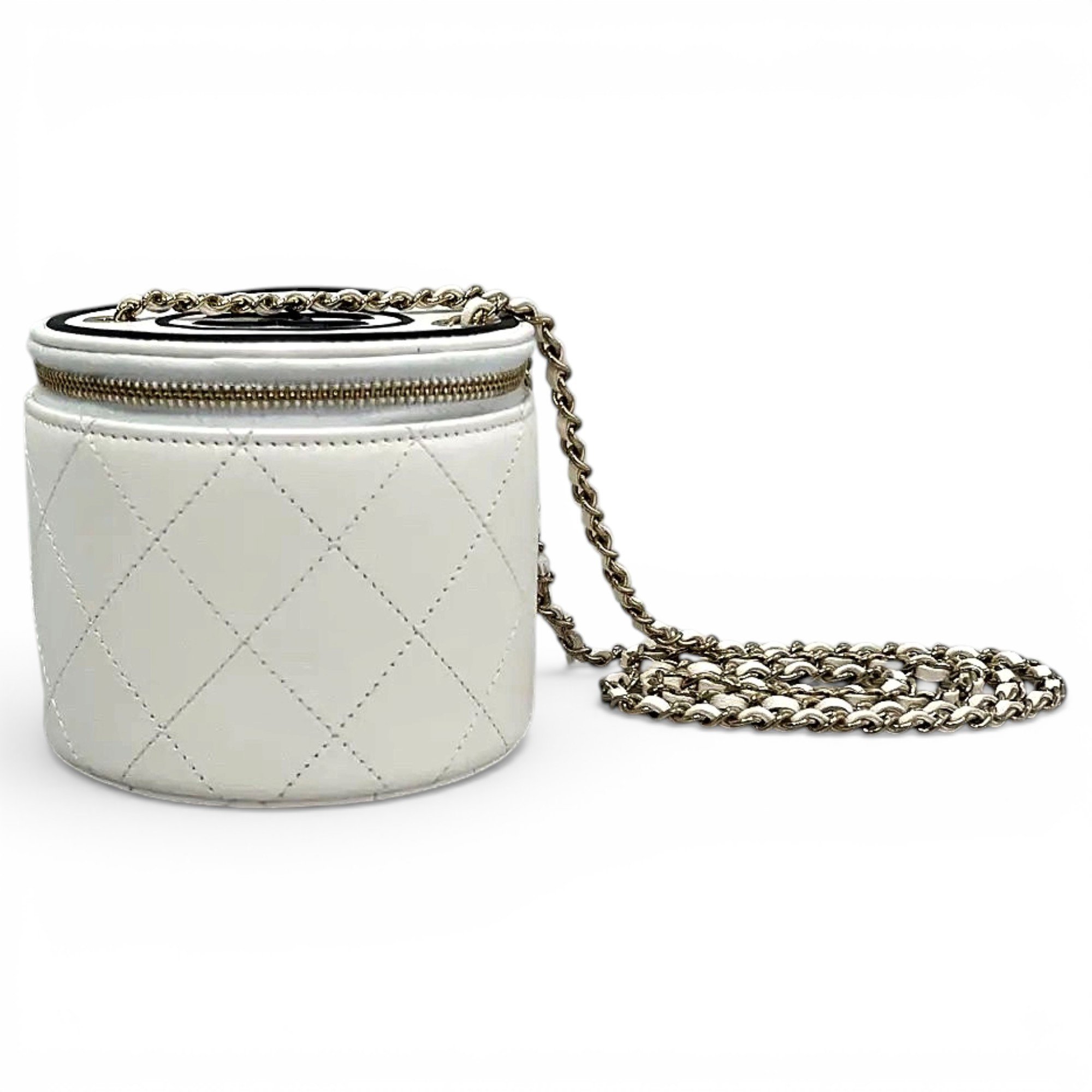 Trendy CC Vanity leather crossbody bag
