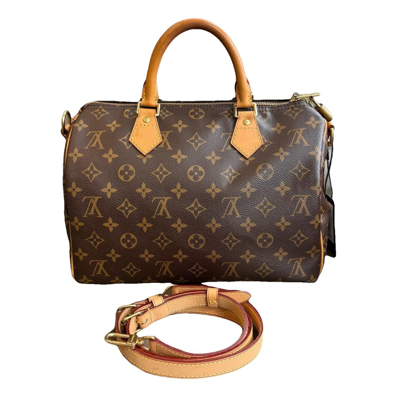 Speedy leather handbag