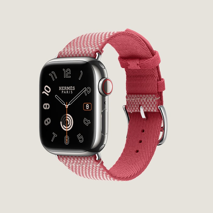Band Apple Watch Hermès Single Tour 41 MM Toile H