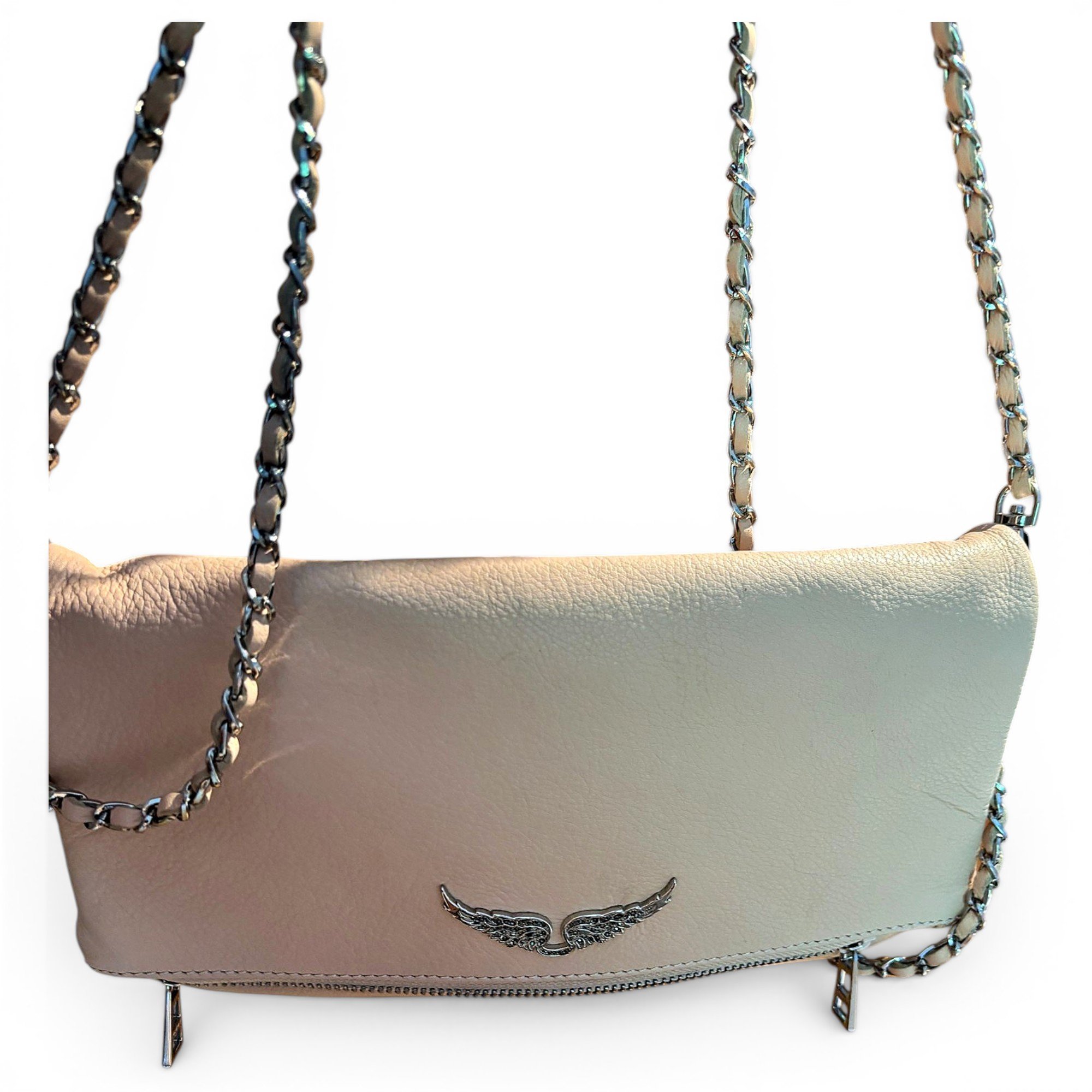 Rock leather crossbody bag