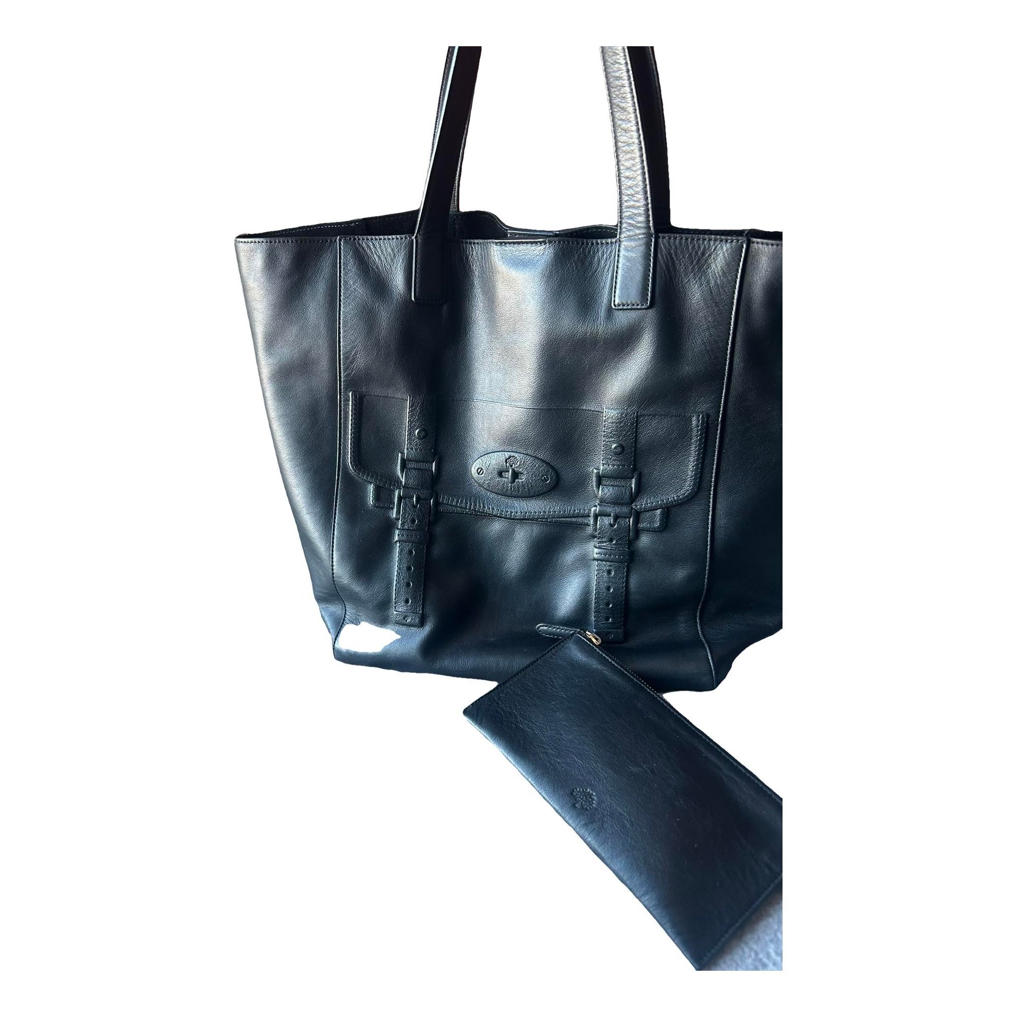 Leather tote
