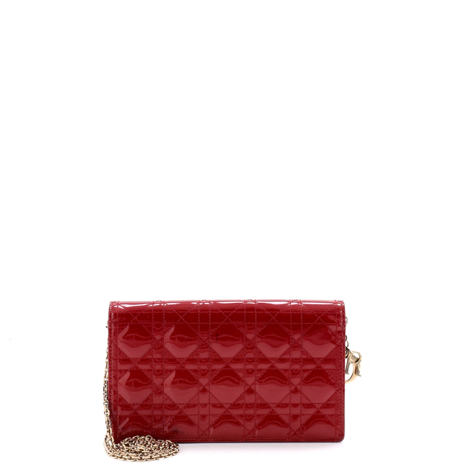 Lady Dior Chain Pouch Cannage Quilt Patent