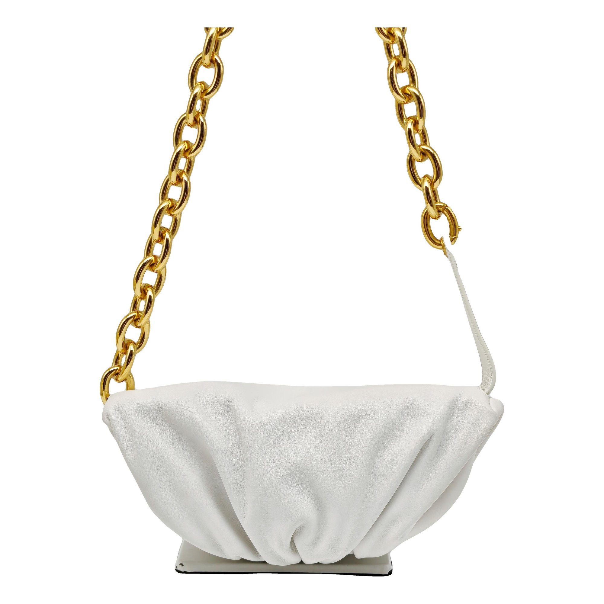 Pouch leather handbag