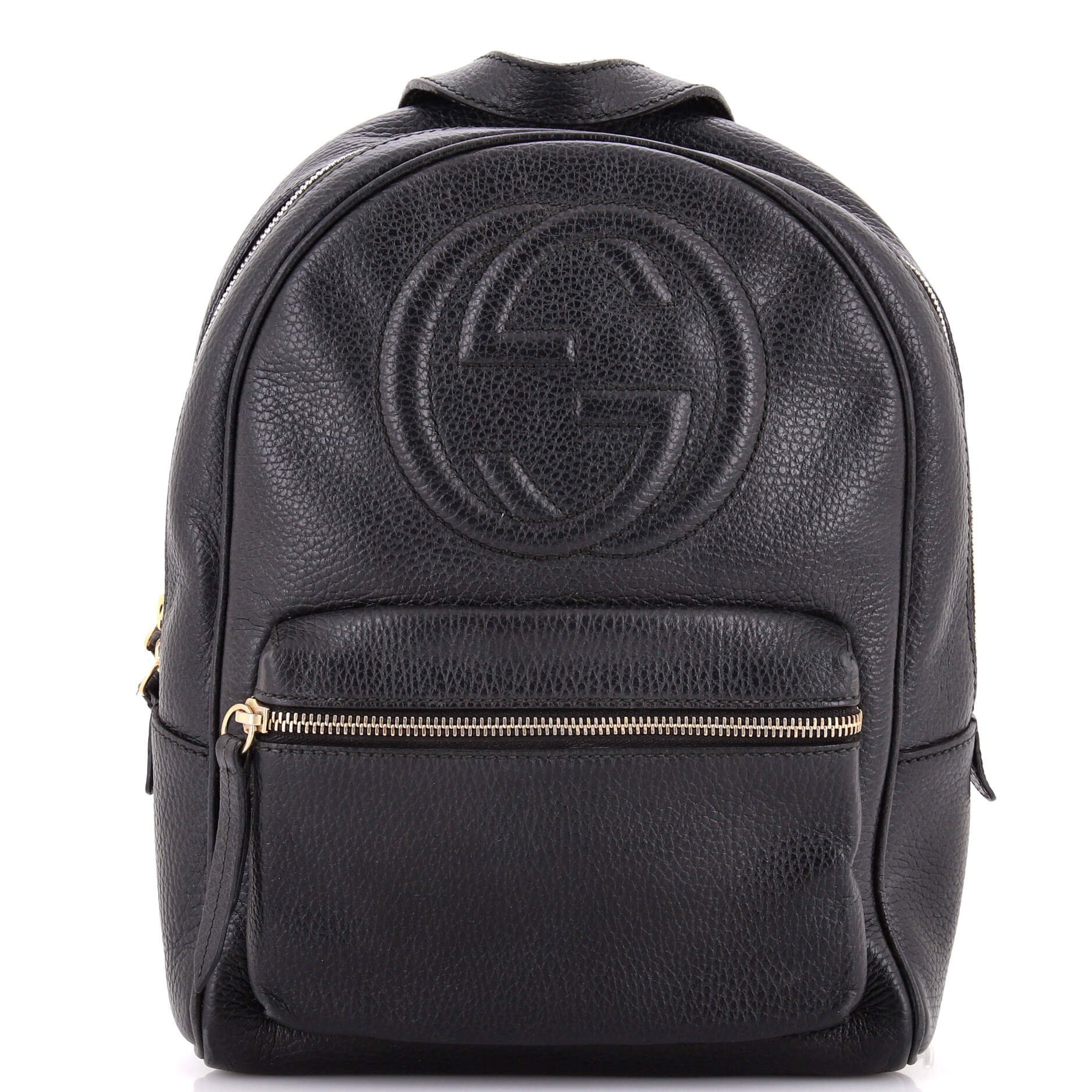 Leather backpack