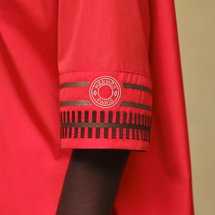 Rouge Amazone Embroidered Beach Tunic