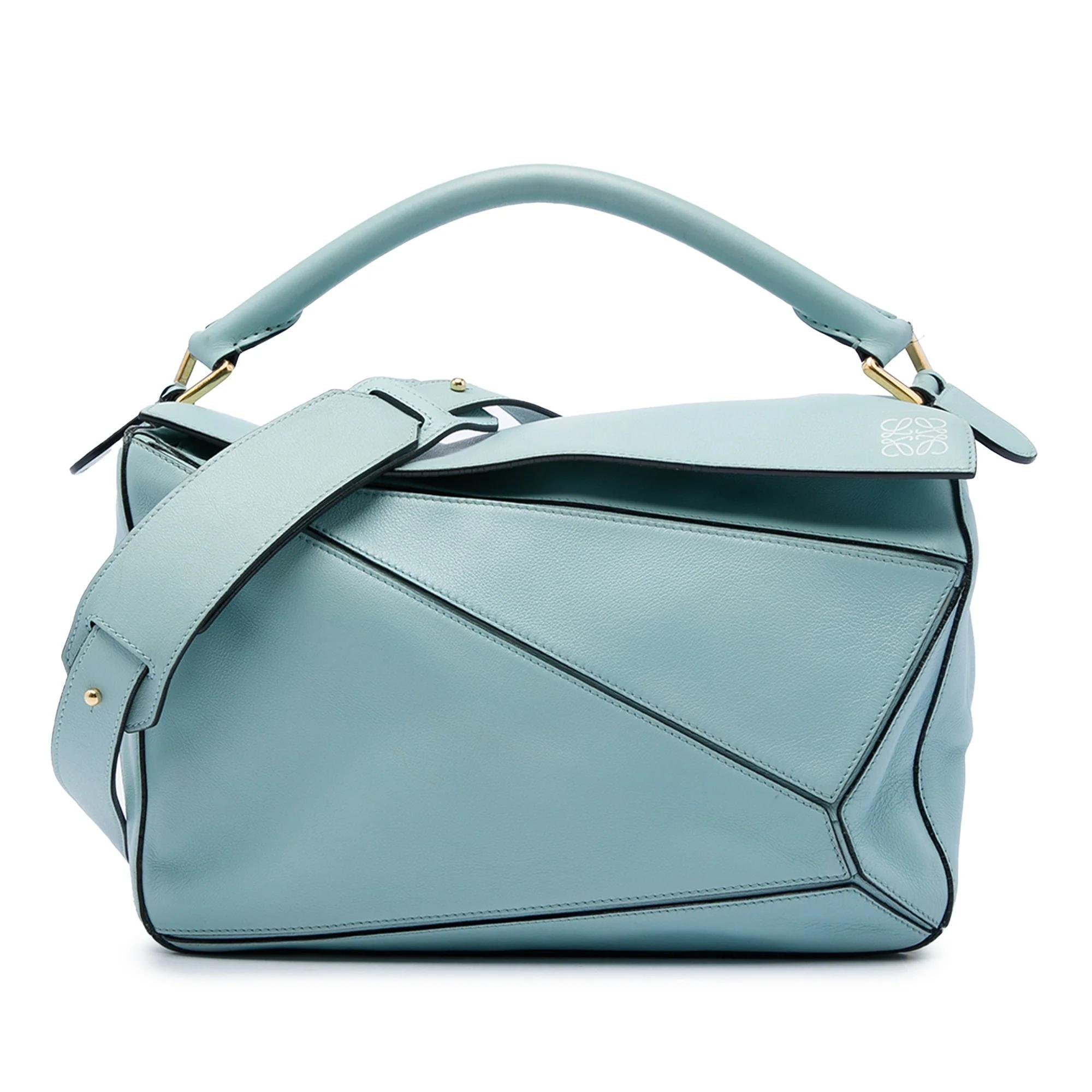 Puzzle pony-style calfskin satchel