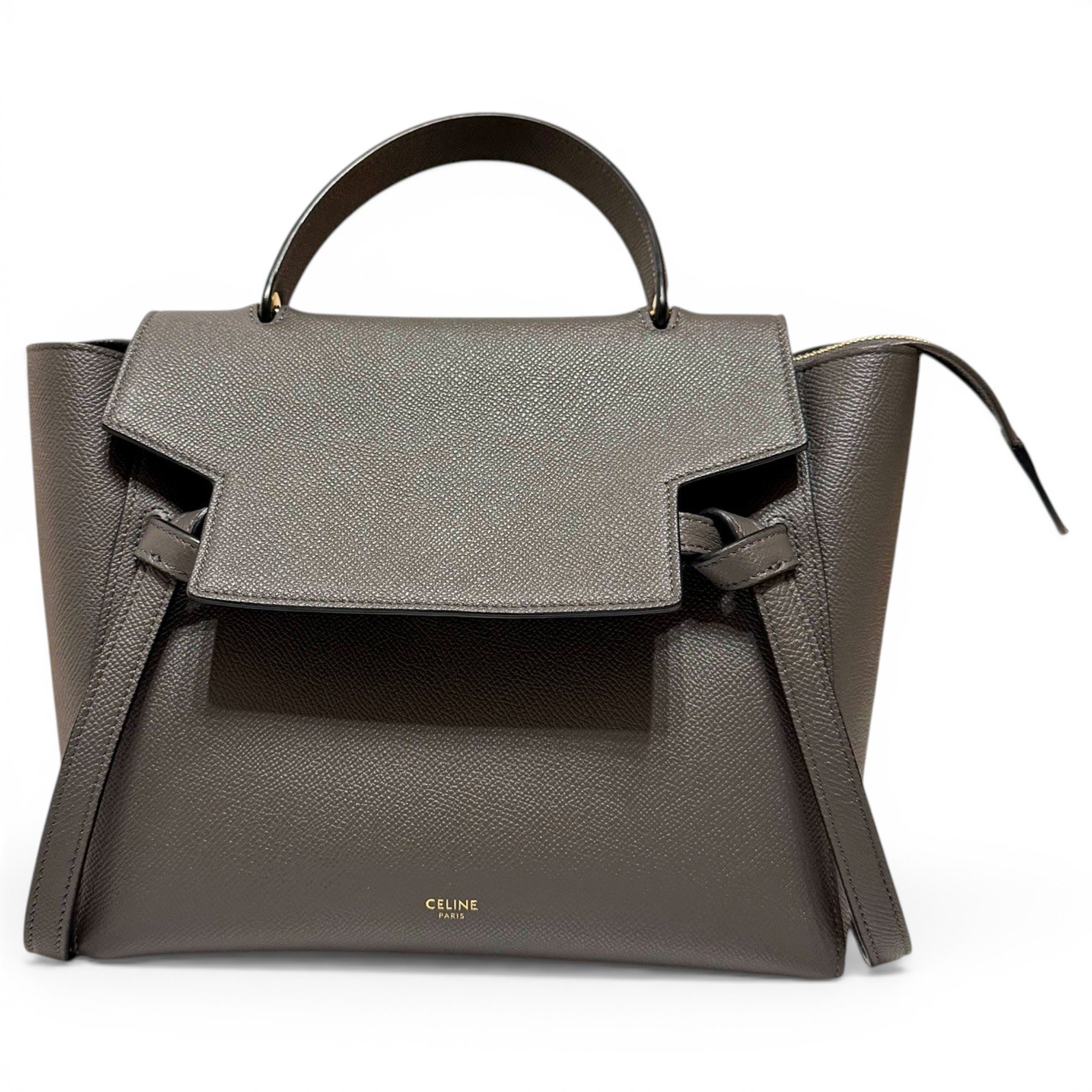 Belt leather handbag