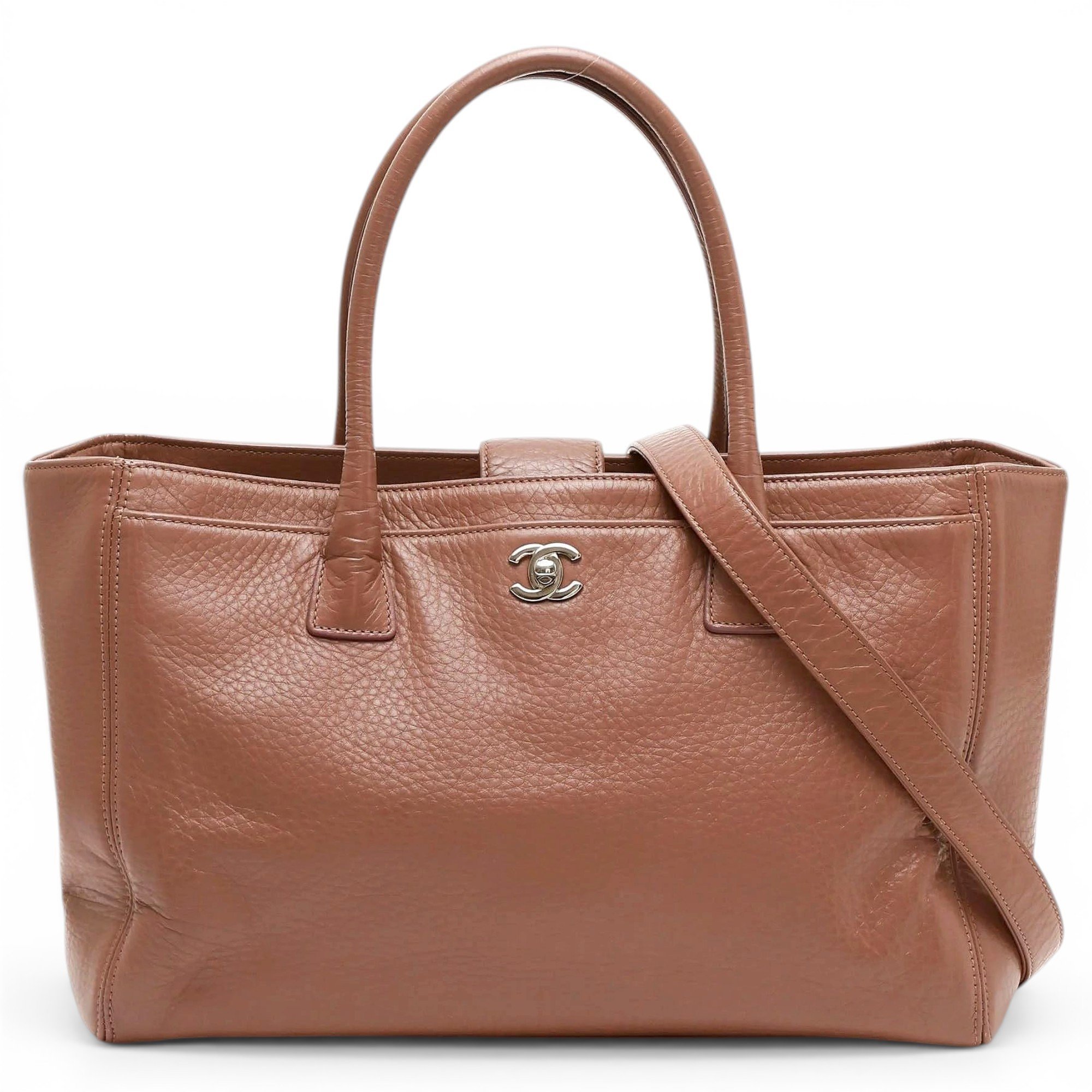 Executive leather tote