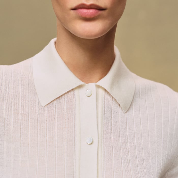 Blanc Naturel Short-sleeve Polo Shirt